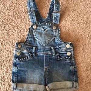 1 1/2-2y Jean short overalls H&M